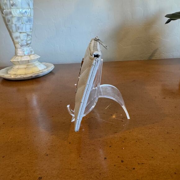 Saint Laurent Cassandra Leather Coin Purse Wallet Gray - Authentic YSL - Picture 7 of 13